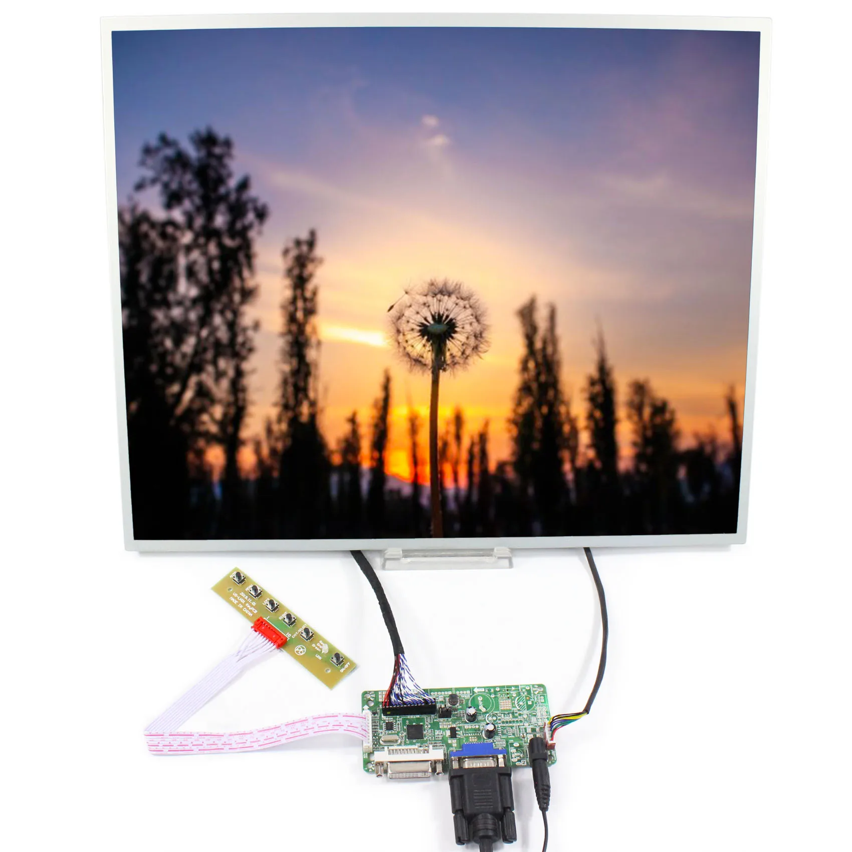 

DVI VGA LCD Controller Board RT2281 19 in LQ190E1LW61 1280X1024 LCD Screen