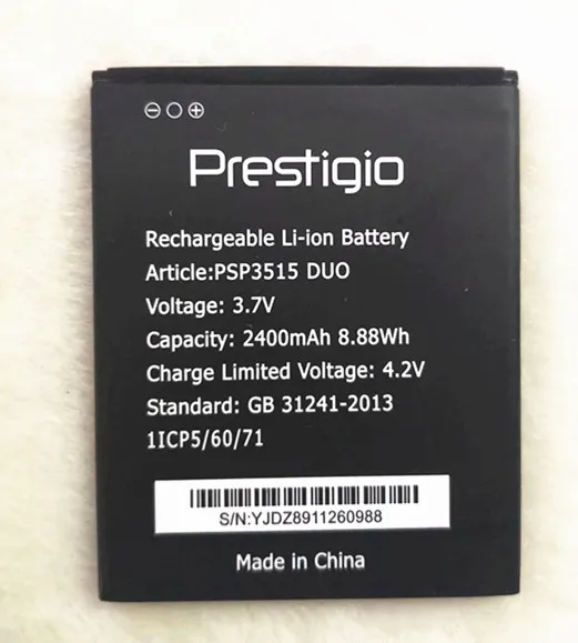 + Код отслеживания! Новый аккумулятор PSP3515 для Prestigio Muze U3 LTE DUO смартфона 2400 мАч 3 7 в -