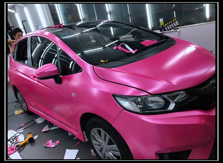 2 шт. 50*150 см электро покрытие пленка для кузова автомобиля матовая розовая