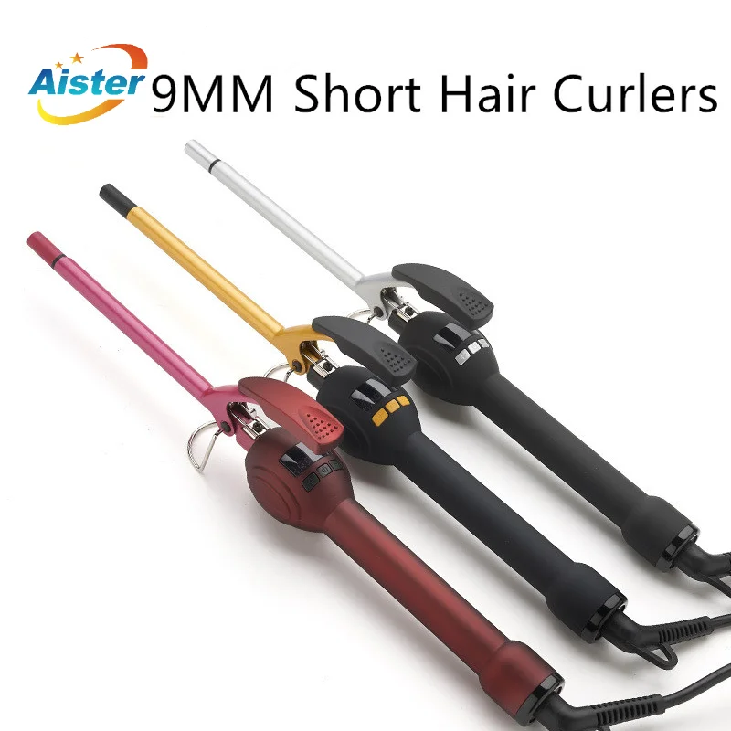 

Щипцы для завивки волос керамические 9 мм с ЖК-экраном