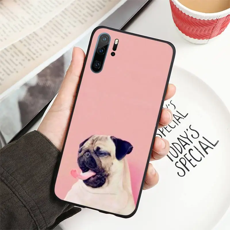 

Bulldog cute animal cute pet Phone Case For Huawei P40 P20 P30 Mate 40 20 10 Lite Pro Nova 5t P Smart 2019