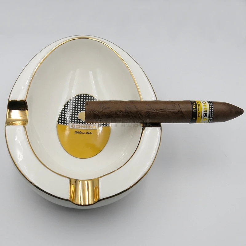COHIBA высококачественная керамическая большая пепельница Настольная 3 пепельница для дома Smkoing сигарета
