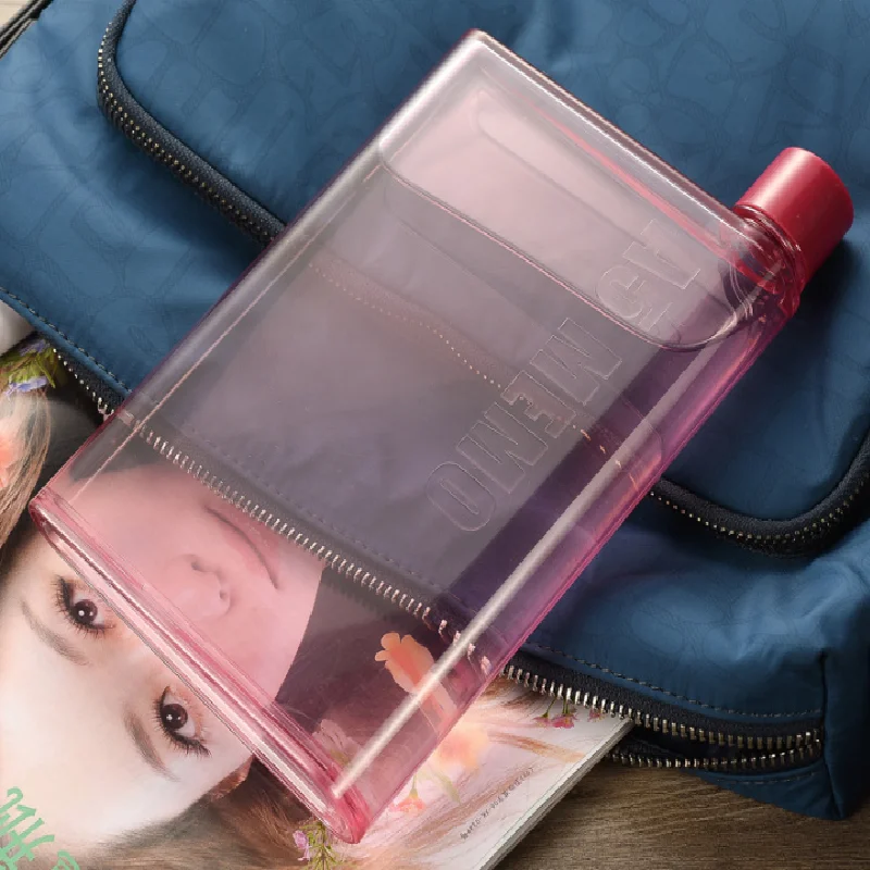 

A5 Creative Notebook Water Cup Plastic Sports Bottle for Water Easy To Carry Kitchen Accessories Tea Mug Large Coffee Mug.75z
