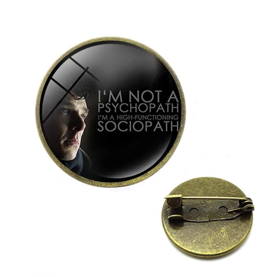 Винтажная брошь с шерлоком Холмсом Бенедиктом на булавке антикварная мода для