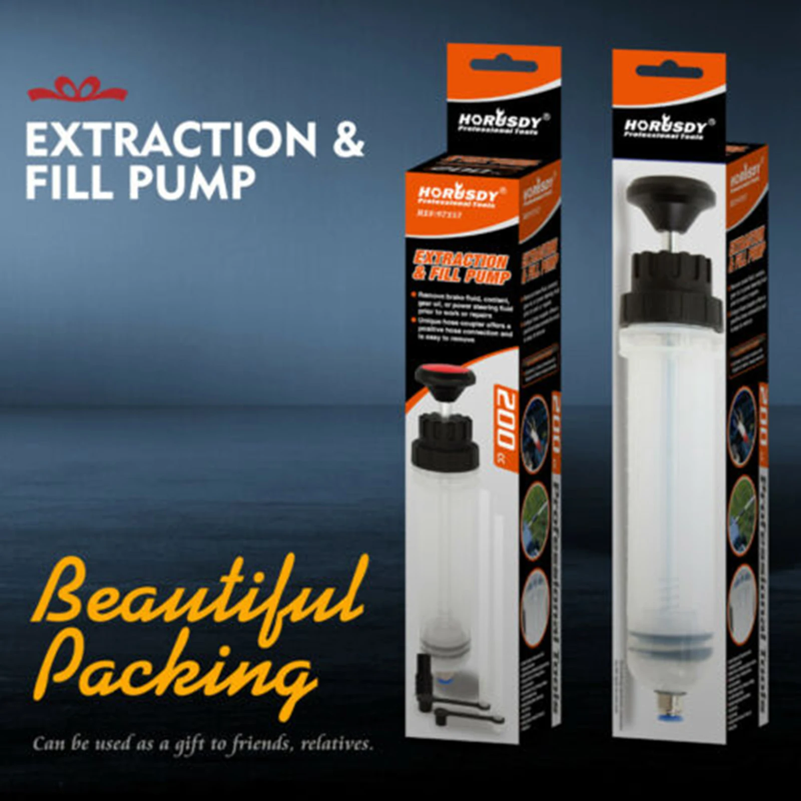 Fluid Extraction Filling Pump Manual Extractor Syringe For Motor Vehicles Gear Oil Brake |