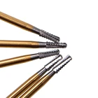 10 шт.кор. зубная корона с иглами для короны, эндодонтическая позолоченная ручка, высокоскоростная Стоматологическая дрель, стоматологические инструменты 1958 #