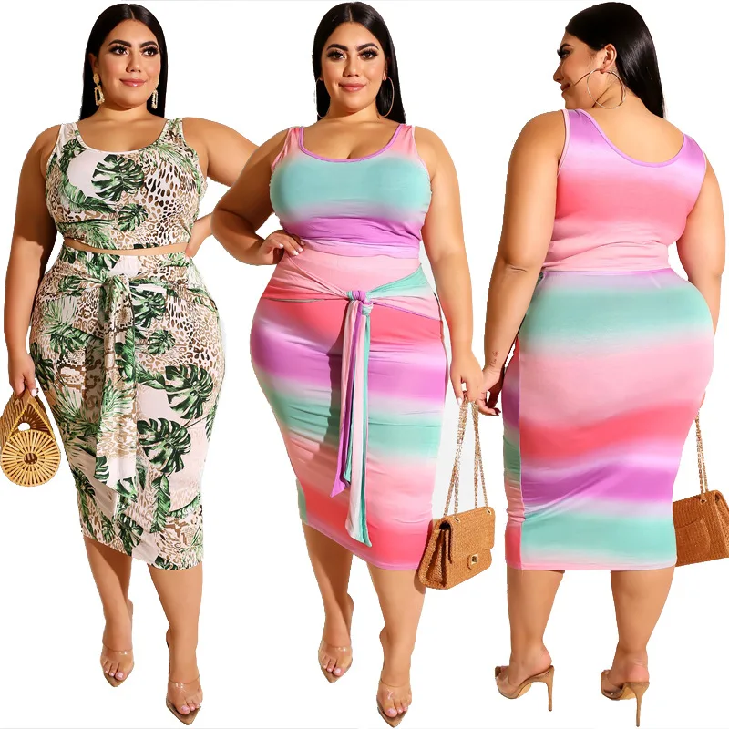Комплекты для женщин размера плюс 5xl 4xl XXXXL XXXL 3XL комплекты из двух предметов