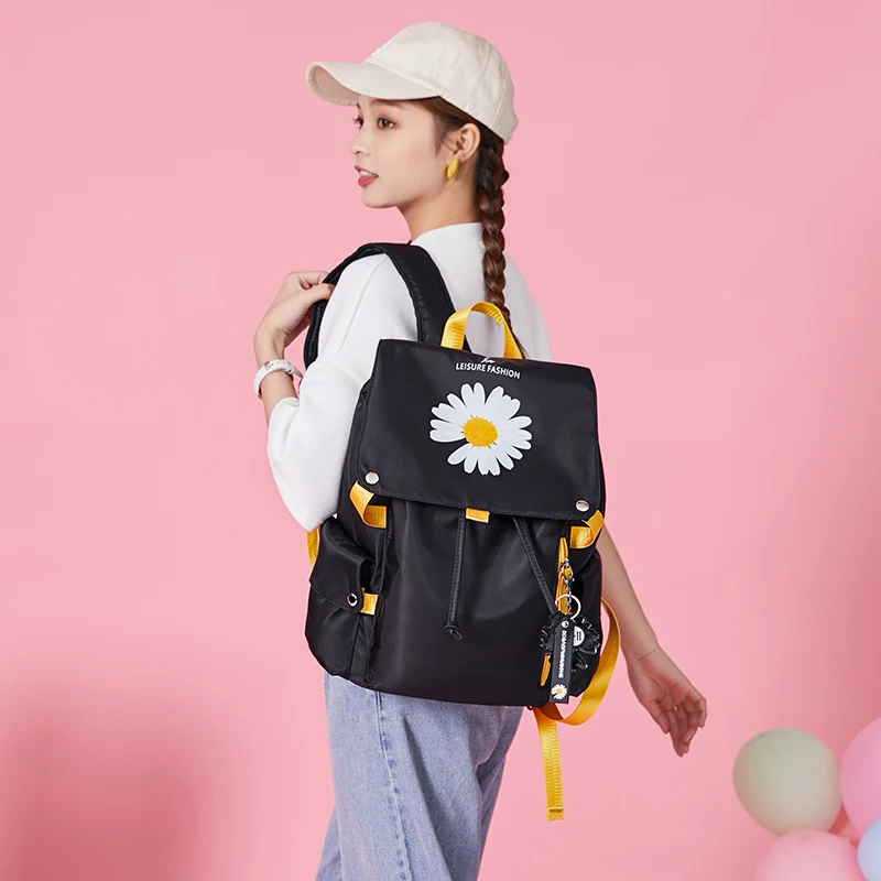 

2022 New Casual Backpack Fashion Women Backpack Printed School Bag College Student Laptop Shoulder Bag For Teenager Girl