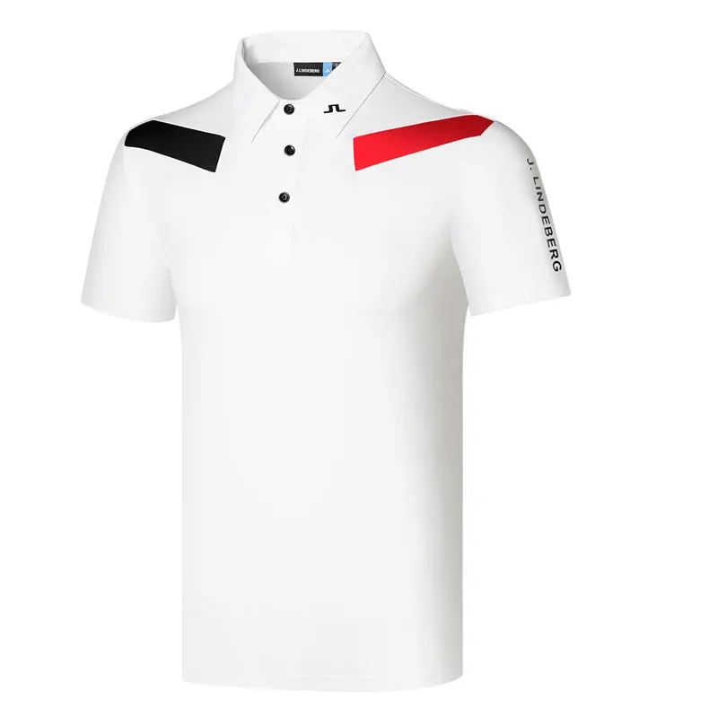 Мужская рубашка для гольфа JL летняя с коротким рукавом занятий спортом на