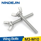Винты-бабочки nindjin DIN316, 1-5 шт., из нержавеющей стали 304 M3 M4 M5 M6 M8 M10