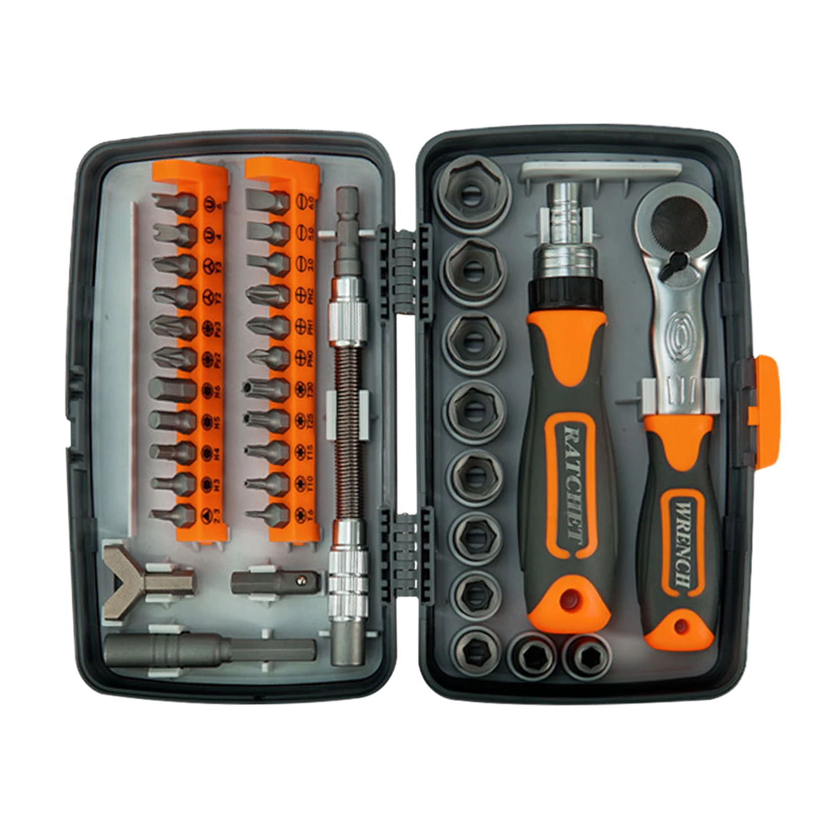 

38 In 1 Multifunctional Chrome Vanadium Steel Portable With Storage Case Extension Rod Ratchet Screwdriver Set Professional