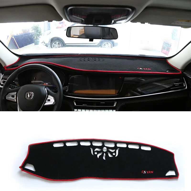 

Lsrtw2017 Polyester Car Dashboard Cover Sun Shade Mat Heat Insulation for Changan Cs85 2019 2020 2021 Coupe Accessories Auto