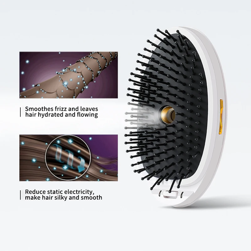 Massage Comb With Water Sprayer 6000rpm Detachable Head Hair Sonic Scalp Moisturize Promote Blood Circulation |