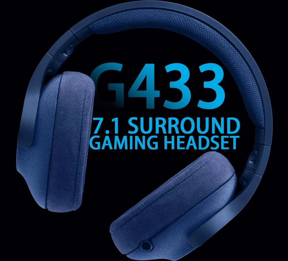 Игровая гарнитура Logitech G433 SURROUND 7 1 3D позиционная аудиосистема объемного звучания