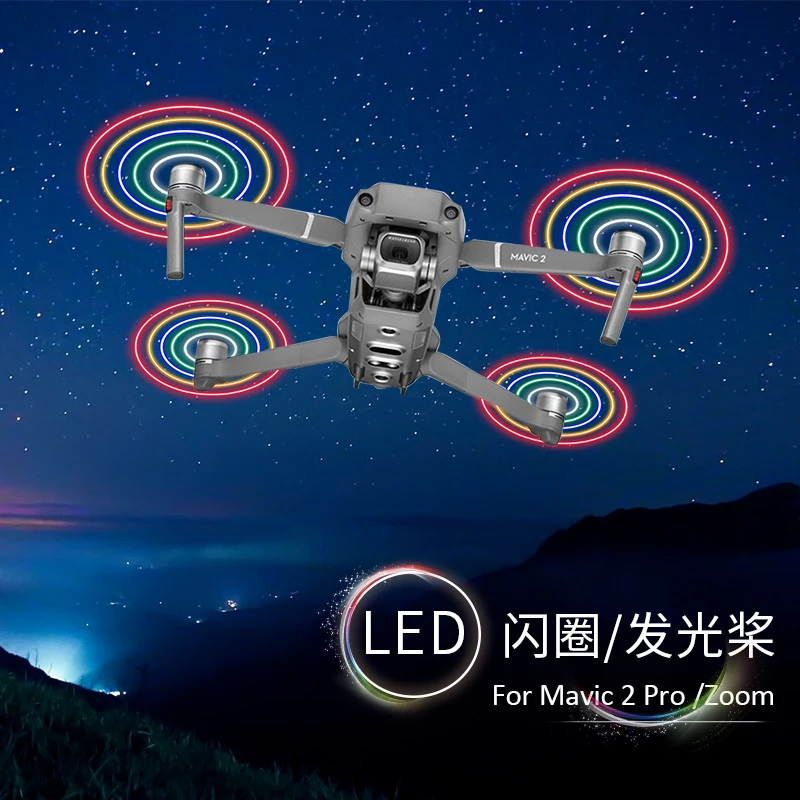 DJI drone mavic 2 accessories flashing ring propeller LED light emitting blades for mavic 2 accessories
