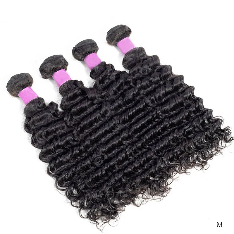 Волнистые пряди с закрытием прямые бразильские человеческие волосы ребенком Remy