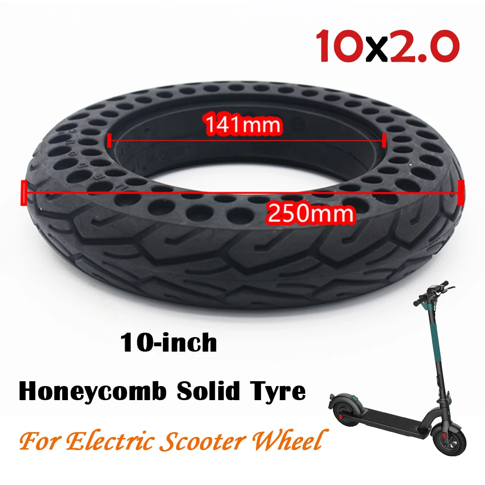 

High Quality 10x2.0 Honeycomb Solid Tyre for Electric Scooter Wheel Explosion-Proof Tire Accessories