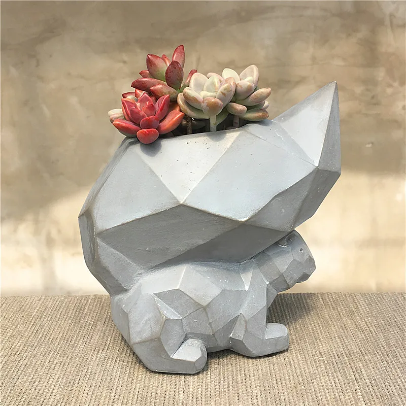 Милый цветочный горшок в виде белки декоративный полимерный Креативный форме