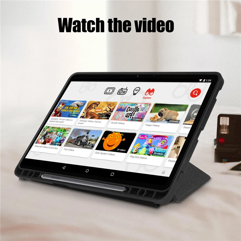

For Samsung Galaxy Tab S7 11 inch 2020 SM-T870 T875 Case Fabric Soft Magnetic Flip Stand Protector Tablet S7 Plus 12.4" SM-T970