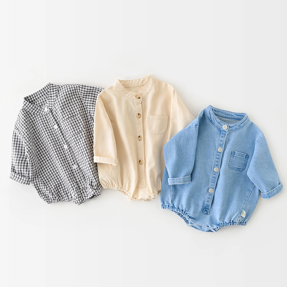 

Baby Boy Clothes Spring Autumn Infant Boys Bodysuits 3 Pattern Infant Girls One Piece Newborn Clothes For 0-2Y Boys