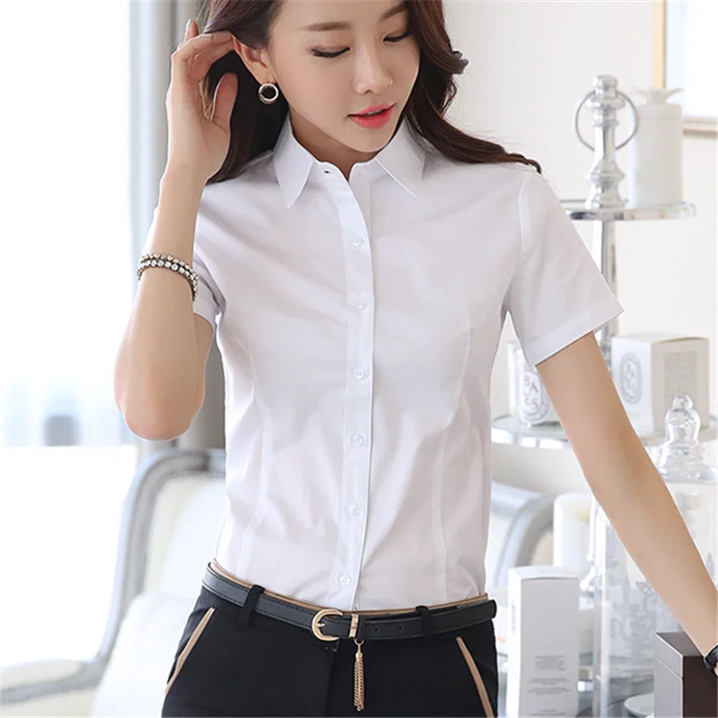 

Women Shirts Elegant Women Cotton Blouses Shirt Plus Size Korean Fashion Woman White Shirts Blusas Mujer De Moda 2019 Women Tops