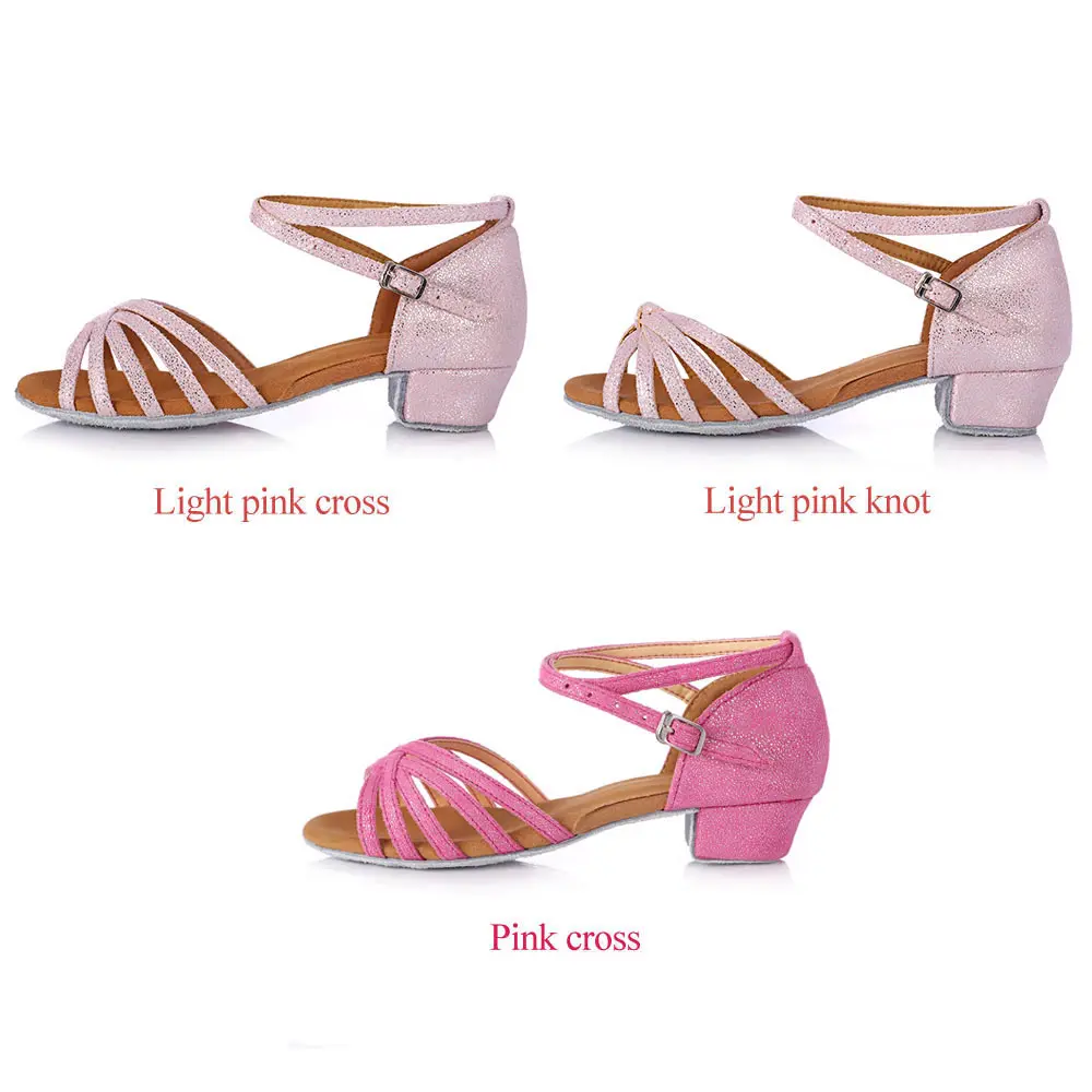 

Children's Low-heeled Latin Dance Shoes Girl Kids Dancing Shoes Women's Ladies Ballroom Salsa Latin shoes 24-41 Professional 3cm