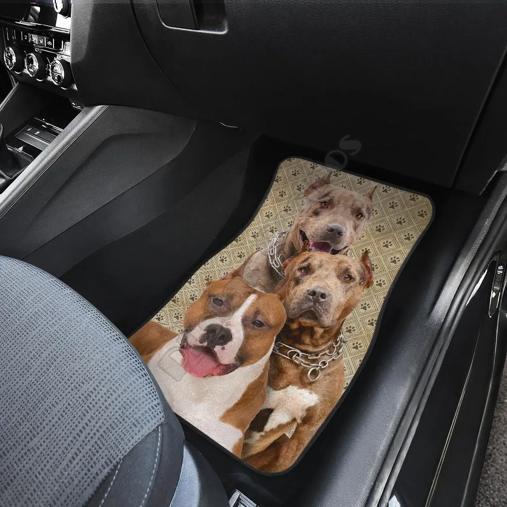 Автомобильные коврики питбулл забавные для Bully Dog Lover 3D с рисунком подходят