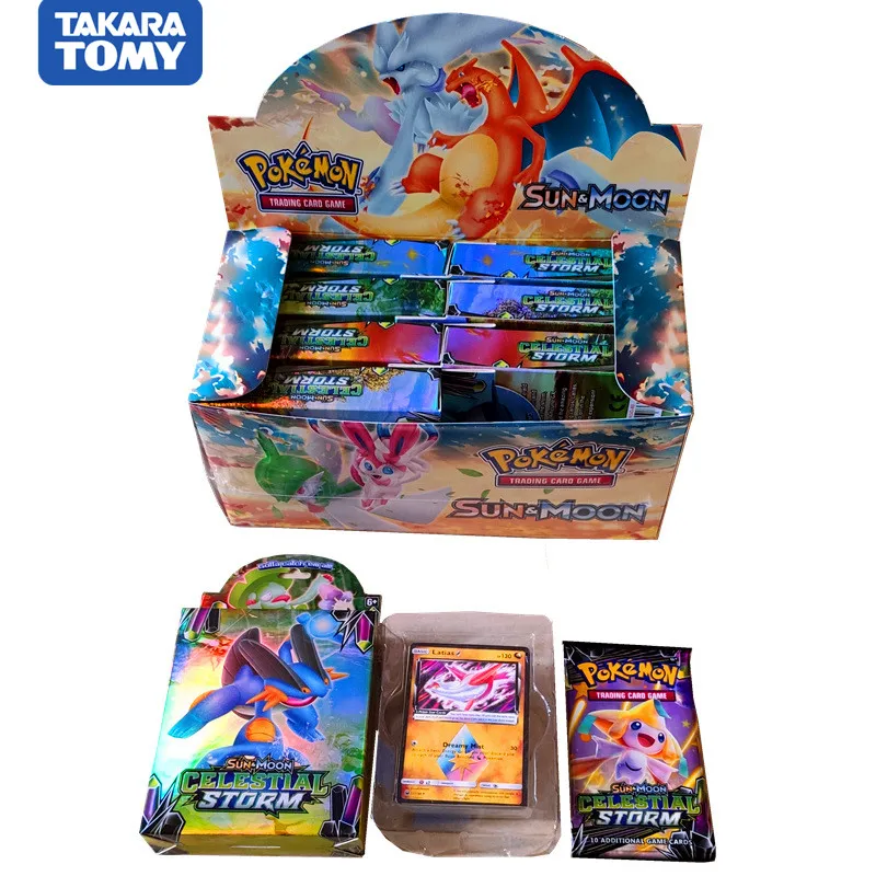 400 шт Такара TOMY Pet Pokemon Cards Высококачественная подарочная коробка Pokemon Cards игрушка для детей