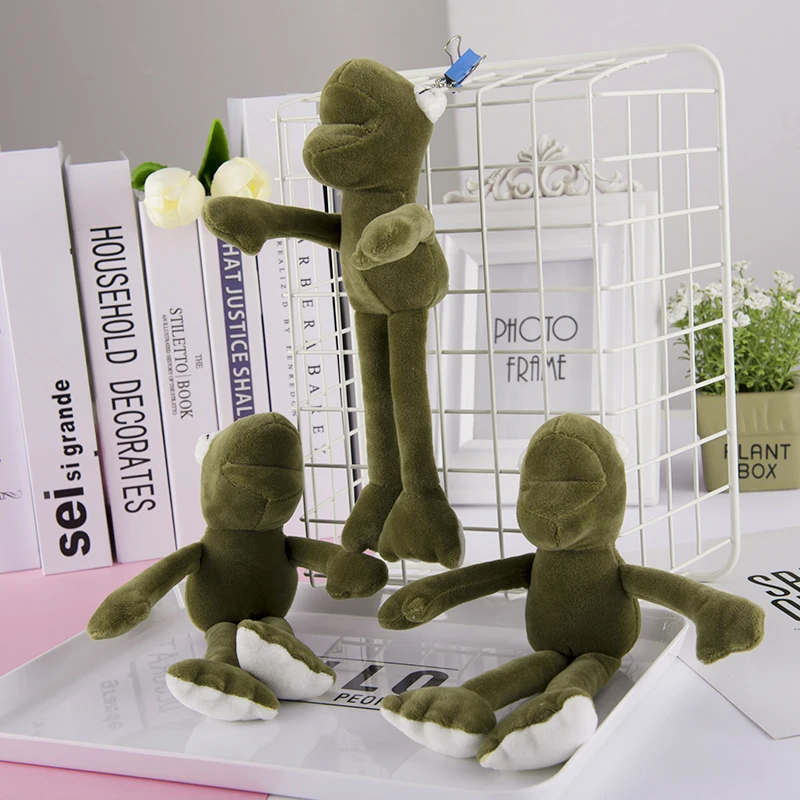 Pluff с забавным мультипликационным принтом в виде лягушки из плюша брелки для