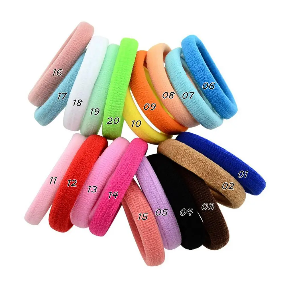 

Hot 40pcs/lot 4.3 cm 20 Colors Kids Cute Hair Band Elastic Hair Band Ribbon Accessories Headband DIY 816