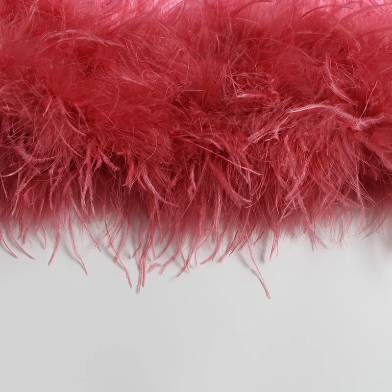 GALCAUR с рисунком из кусков платье украшенное перьями для Для женщин отворотом