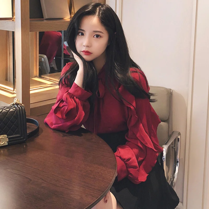 Новинка для ранней осени корейский дизайн с высокой талией Женская черная юбка