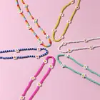 Ожерелье coxeer с цветочным декором, регулируемое, 1 шт.