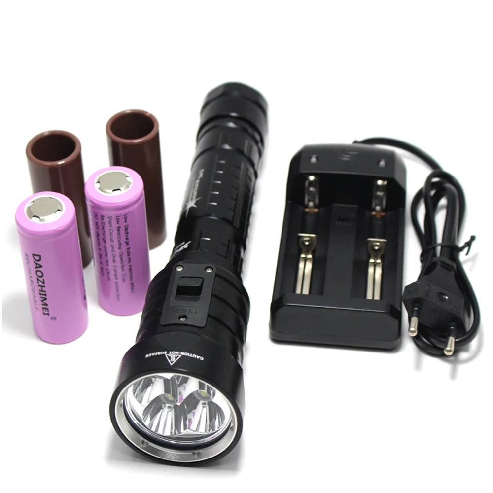 

4 XM-L2 U2 LED Lanterna Ip68 Diving Flash Light Linterna Led Recargable Edc Flashlight Brightness 26650 18650Lamp Torch