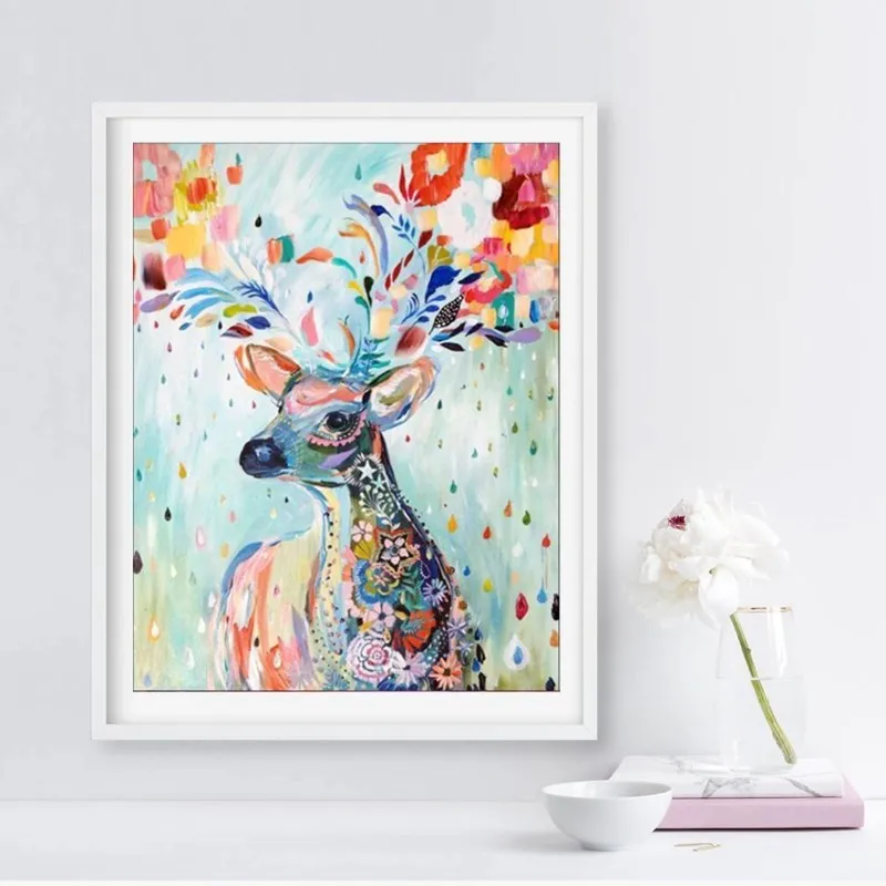 Новые наборы для алмазной вышивки вышивка крестиком олень домашний декор