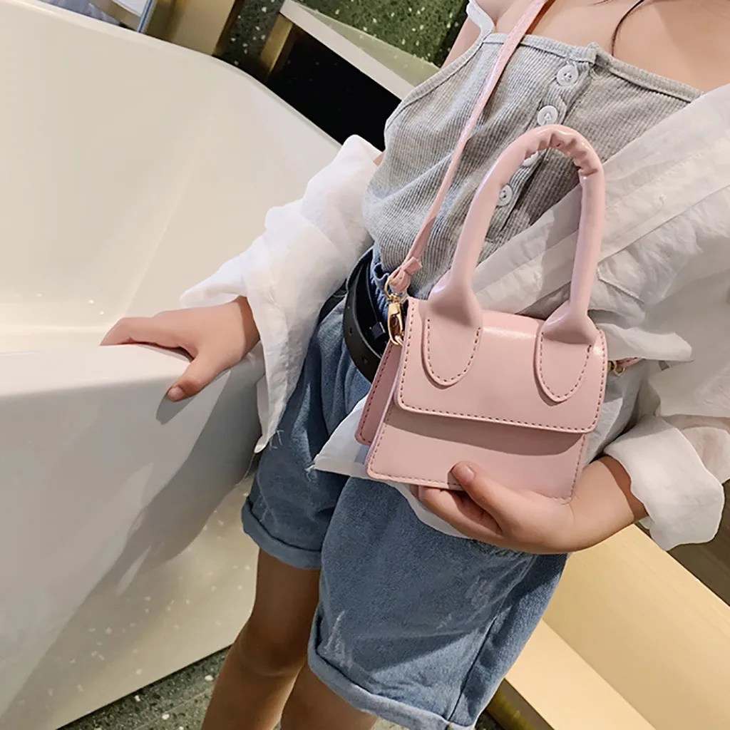 Детская сумка тоут через плечо контрастного цвета кошелек для монет мессенджер