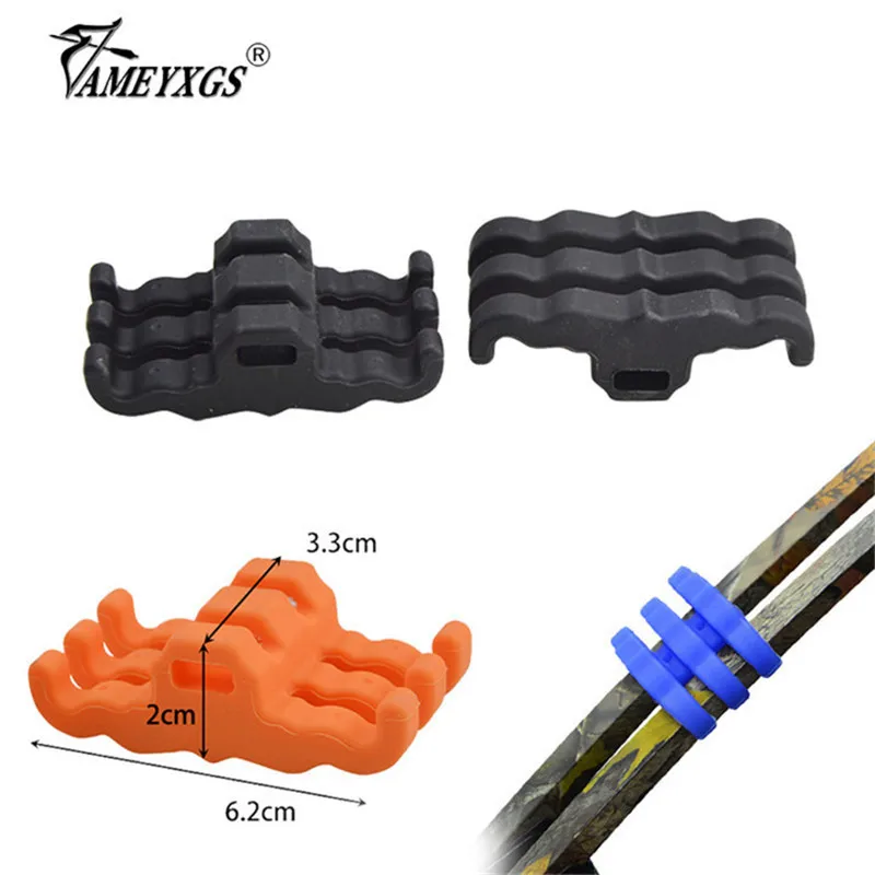 

2pcs Archery Bow Limbs Shock Absorber 6.2*3cm Rubber Damper Fit Compound Bow Arrow Hunting Shooting Noise Reduction Stabilizer