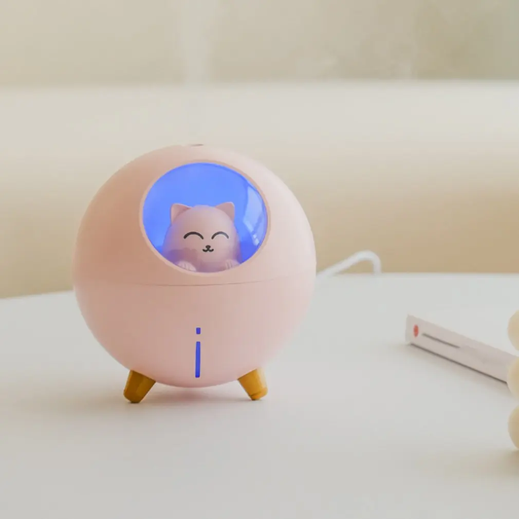 

Silent Cartoon Planet Cat Ultrasonic Ultra-Quiet USB Cute Cool Mist Mini Humidifier For Kids Nursery Bedroom
