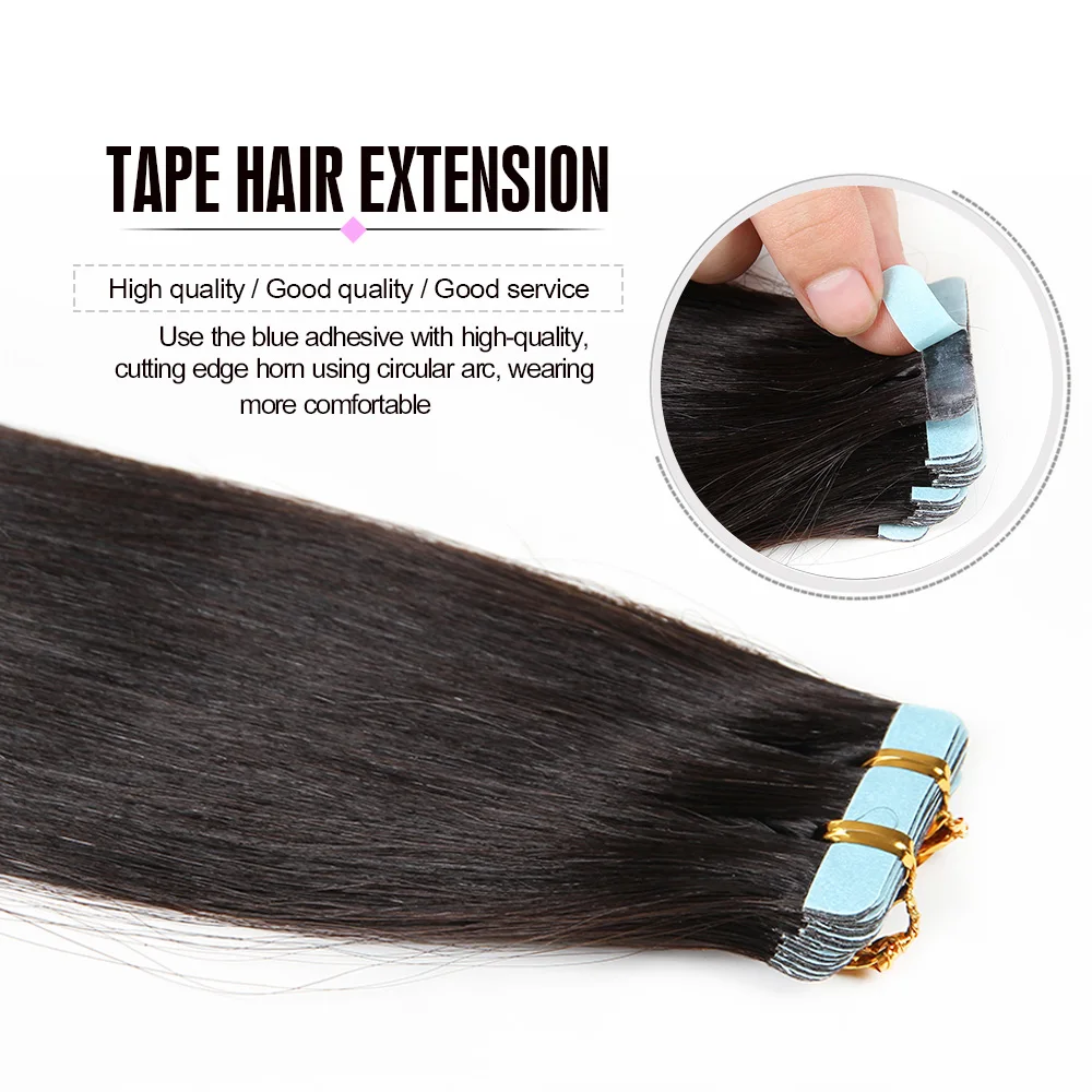 Gazfairy лента для наращивания человеческих волос, европейские натуральные бесшовные волосы из искусственной кожи, двухсторонняя лента на вир... от AliExpress WW