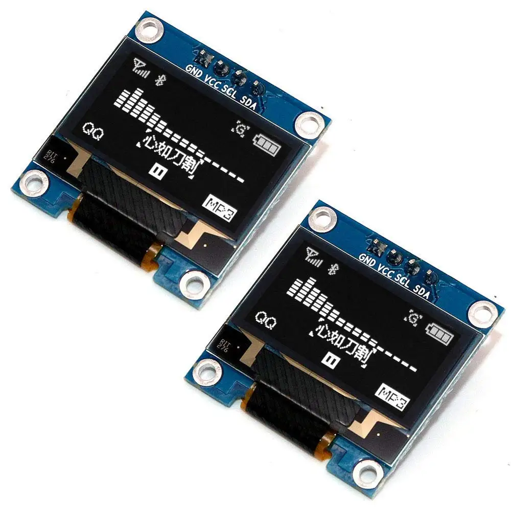 Модуль дисплея OLED 126x6 4 для arduino Blue IIC I2C контакта коммуникации 0 96 дюйма стандартный