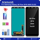 ЖК-дисплей AMOLED для Samsung Galaxy A6 Plus 2018 A605, сенсорный экран с дигитайзером в сборе для Samsung A605F A605FN
