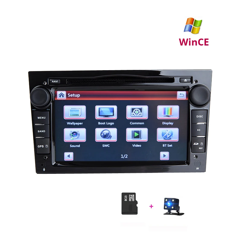 2 din Android автомобильный Радио DVD gps для Vauxhall Opel Astra H G J Vectra Antara Zafira Corsa Vivaro Meriva Veda 2DIN gps Мультимедиа - Цвет: Wince Black DVD