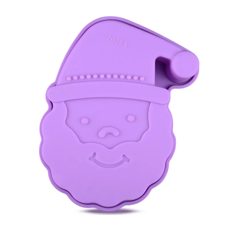 Силиконовая 3D форма для Рождественского торта в виде Санта-Клауса шоколада