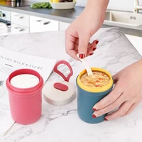 breakfast cup 300ml leakproof kids microwavable lunchbox sealed food soup thermos cup portable drinks dessert breakfast milk cup