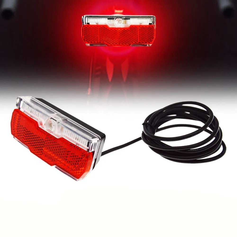 

6-48V Electric Bicycle Ebike LED Rear Light TailLight Lamp Water Proof Outdoor Night Riding Reflector Light Warning Light