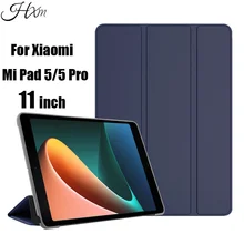 For Xiaomi Mi Pad 5 Pro Case Ultra Thin Smart Cover For Xiaomi Mi Pad5 Pro 11 inch 2021 PU Leather Tablet Protective Funda