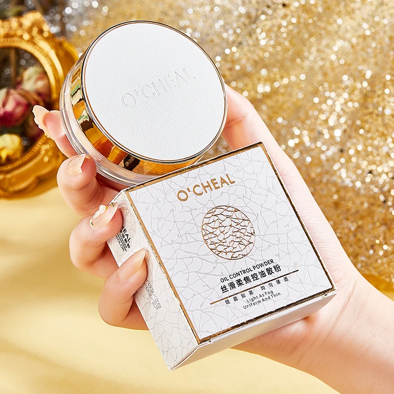 Отбеливающая рассыпчатая пудра для макияжа цветная водостойкая лица девушек и