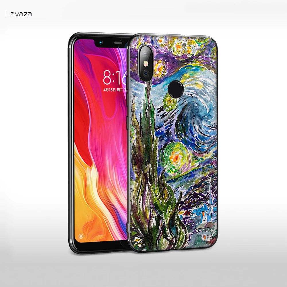 Мягкий чехол Ван Гог Звездная ночь для Xiaomi A1 A2 A3 Lite Pro Mix 2S 6 8 SE POCOPHONE F1 силиконовый |