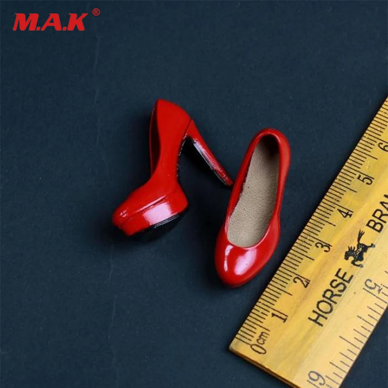 

1/6 Scale Female Woman Arashi 3.0 Ladies High-Heeled Shoes Model Black Red Suit For 12 Inches Action Figures Accessories