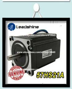 Настоящий Leadshine NEMA23 шаговый двигатель 57HS21A 8 мм вал 5A 2,1 Н. М крутящий момент 76 мм Длина 4 провода соответствие с шаговым приводом DM542